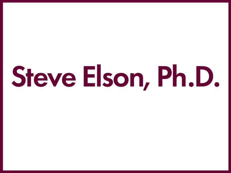 Steve Elson PhD (size 38 font)