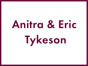 Anitra and Eric Tykeson (size 38 font)