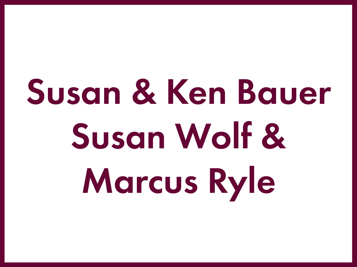 Host - Susan & Ken Bauer - Susan Wolf & Marcus Ryle with box